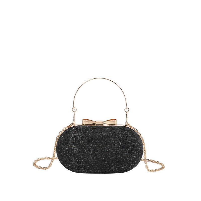 Sparkling Banquet Handbag With Chain Strap Simple Shoulder Bag чорний
Sparkling Banquet Handbag With Chain Strap Simple Shoulder Bag чорний