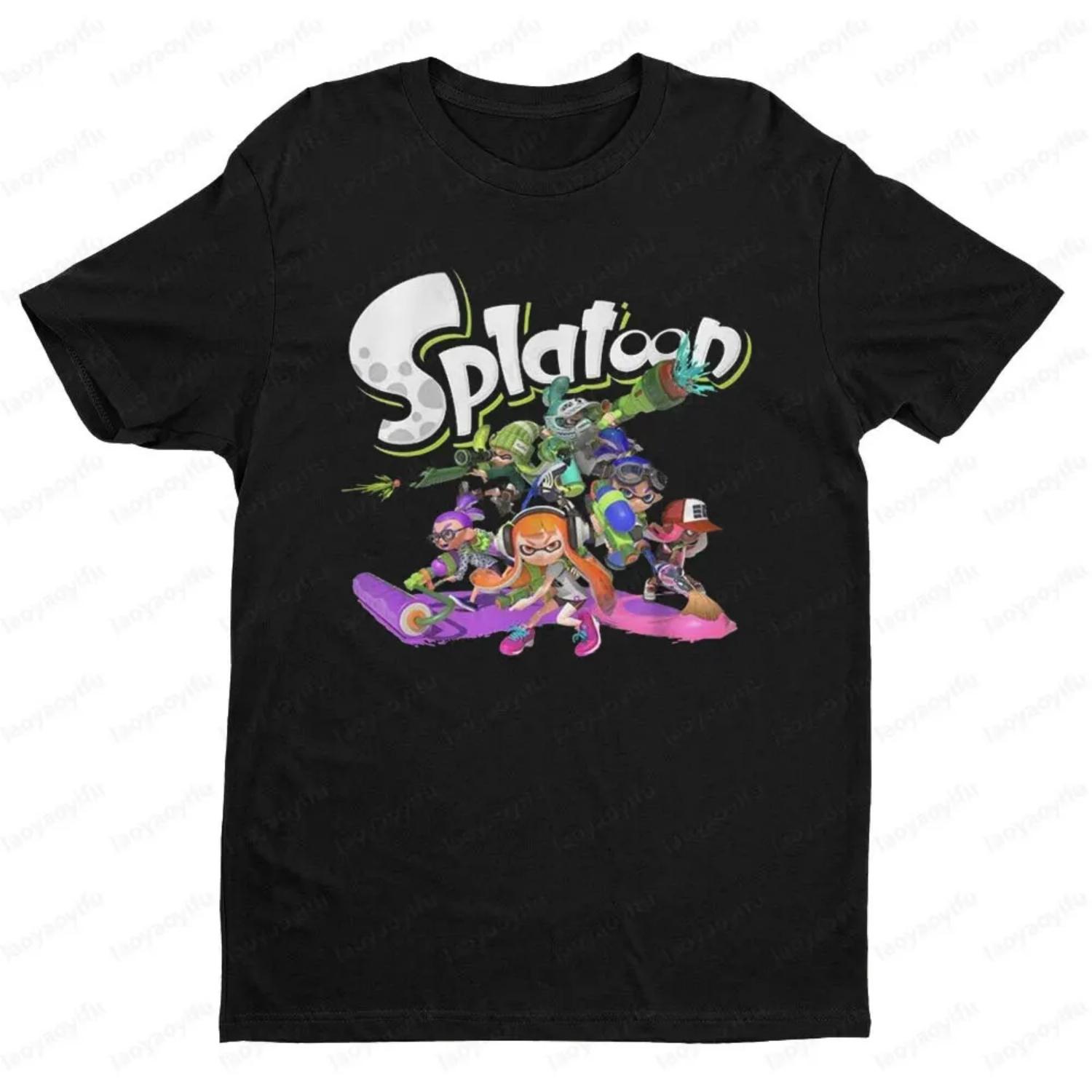 SplatToon T-Shirt Spraying Game Enthusiast Men Women Universal Fashion Casual Crewneck T-shirt Summer Daily Life Cotton Tee Tops S чёрный
SplatToon T-Shirt Spraying Game Enthusiast Men Women Universal Fashion Casual Crewneck T-shirt Summer Daily Life Cotton Tee Tops S чёрный
