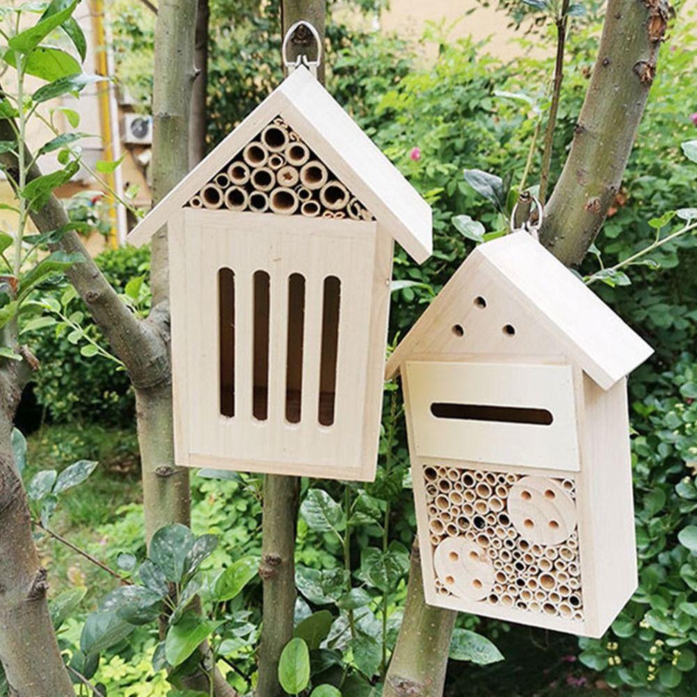 Wooden Insect House Hanging Insect Nesting Habitat Beekeeping Equipment Bug Room Garden
Wooden Insect House Hanging Insect Nesting Habitat Beekeeping Equipment Bug Room Garden