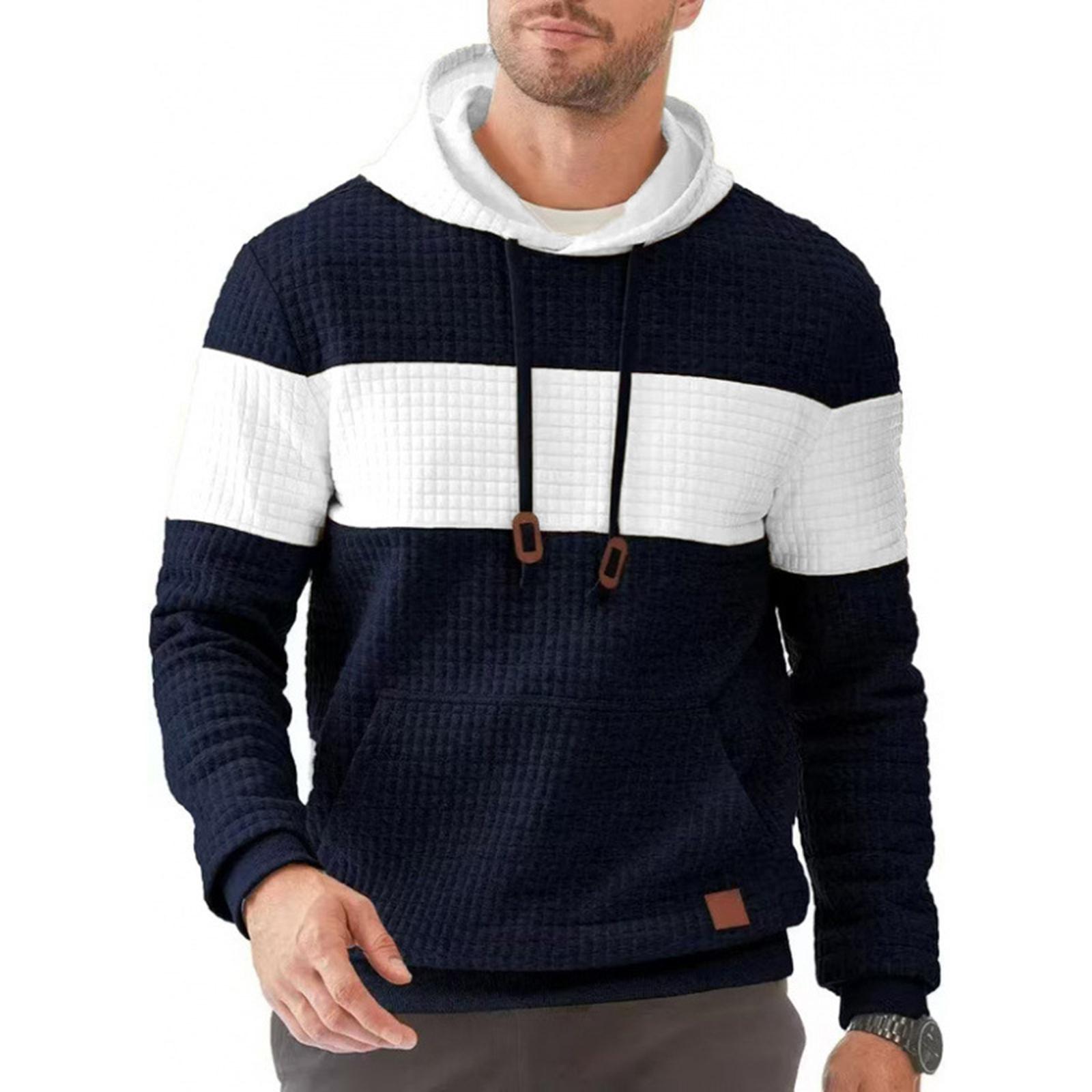 Мужские повседневные свитшоты с длинным рукавом, на кулиске, с цветными блоками, пуловер, графические худи с карманами L
Мужские повседневные свитшоты с длинным рукавом, на кулиске, с цветными блоками, пуловер, графические худи с карманами L