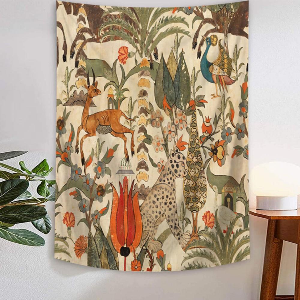 VIKAMA Вінтажна Східна Естетична Гобелен Птах-Бог Квітка Тотем Декорація Стіни Вітальні Спальні Передпокою 120X180CM(3.9X5.9FT
VIKAMA Вінтажна Східна Естетична Гобелен Птах-Бог Квітка Тотем Декорація Стіни Вітальні Спальні Передпокою 120X180CM(3.9X5.9FT