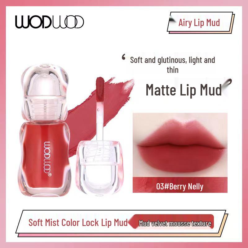 WODWOD Soft Mist Matte Velvet Lip Gloss - Long-Lasting, Non-Sticky, Beautiful Color Finish.
WODWOD Soft Mist Matte Velvet Lip Gloss - Long-Lasting, Non-Sticky, Beautiful Color Finish.