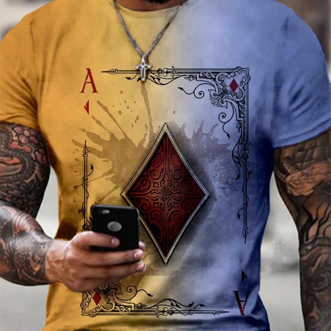 Летняя мужская футболка свободного покроя с коротким рукавом в стиле ретро с принтом American Poker Letter 3d Футболка Harajuku Street с круглым вырезом 6XL
Летняя мужская футболка свободного покроя с коротким рукавом в стиле ретро с принтом American Poker Letter 3d Футболка Harajuku Street с круглым вырезом 6XL