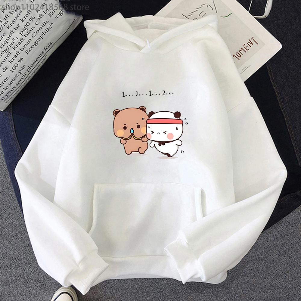 Женская толстовка с капюшоном Kawaii Panda Bear, милая пара Bubu и Dudu, толстовка для упражнений, топы для девочек, карманная одежда с длинными рукавами для мужчин
Женская толстовка с капюшоном Kawaii Panda Bear, милая пара Bubu и Dudu, толстовка для упражнений, топы для девочек, карманная одежда с длинными рукавами для мужчин