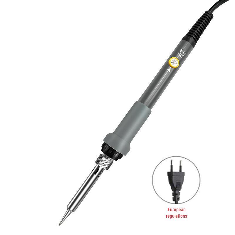 60W Adjustable Temperature Electric Soldering Iron with Light, EU Standard, Inner-Heated, Constant Temperature.
60W Adjustable Temperature Electric Soldering Iron with Light, EU Standard, Inner-Heated, Constant Temperature.