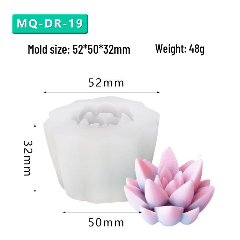 Силіконова форма для сукулентної квітки для DIY кактусової ароматерапії, гіпсу, свічок MQ-DR-19
Силіконова форма для сукулентної квітки для DIY кактусової ароматерапії, гіпсу, свічок MQ-DR-19