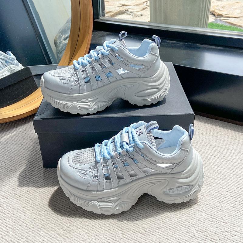 Soft leather mesh breathable dad shoes women s 2025 summer new small thick sole heightening lightweight casual sports shoes 40
Soft leather mesh breathable dad shoes women s 2025 summer new small thick sole heightening lightweight casual sports shoes 40