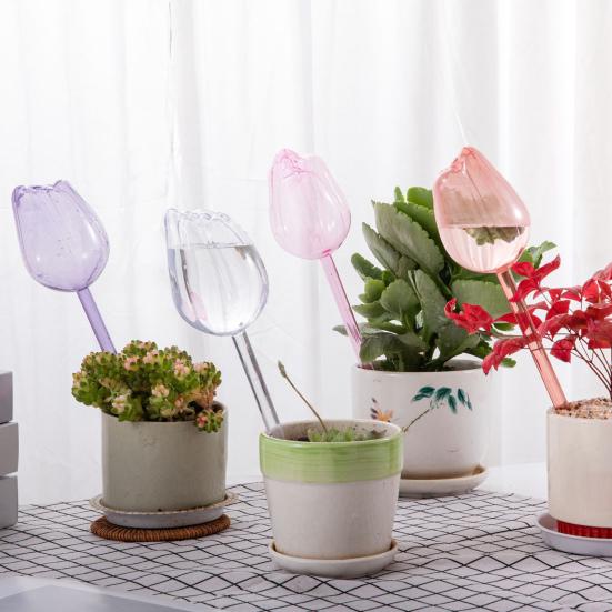 Yousheng 4 Pcs Tulip Self Watering Globes Planter Insert Automatic Watering Bulbs Reusable Plant Watering Spikes for Various Potted Plants
Yousheng 4 Pcs Tulip Self Watering Globes Planter Insert Automatic Watering Bulbs Reusable Plant Watering Spikes for Various Potted Plants