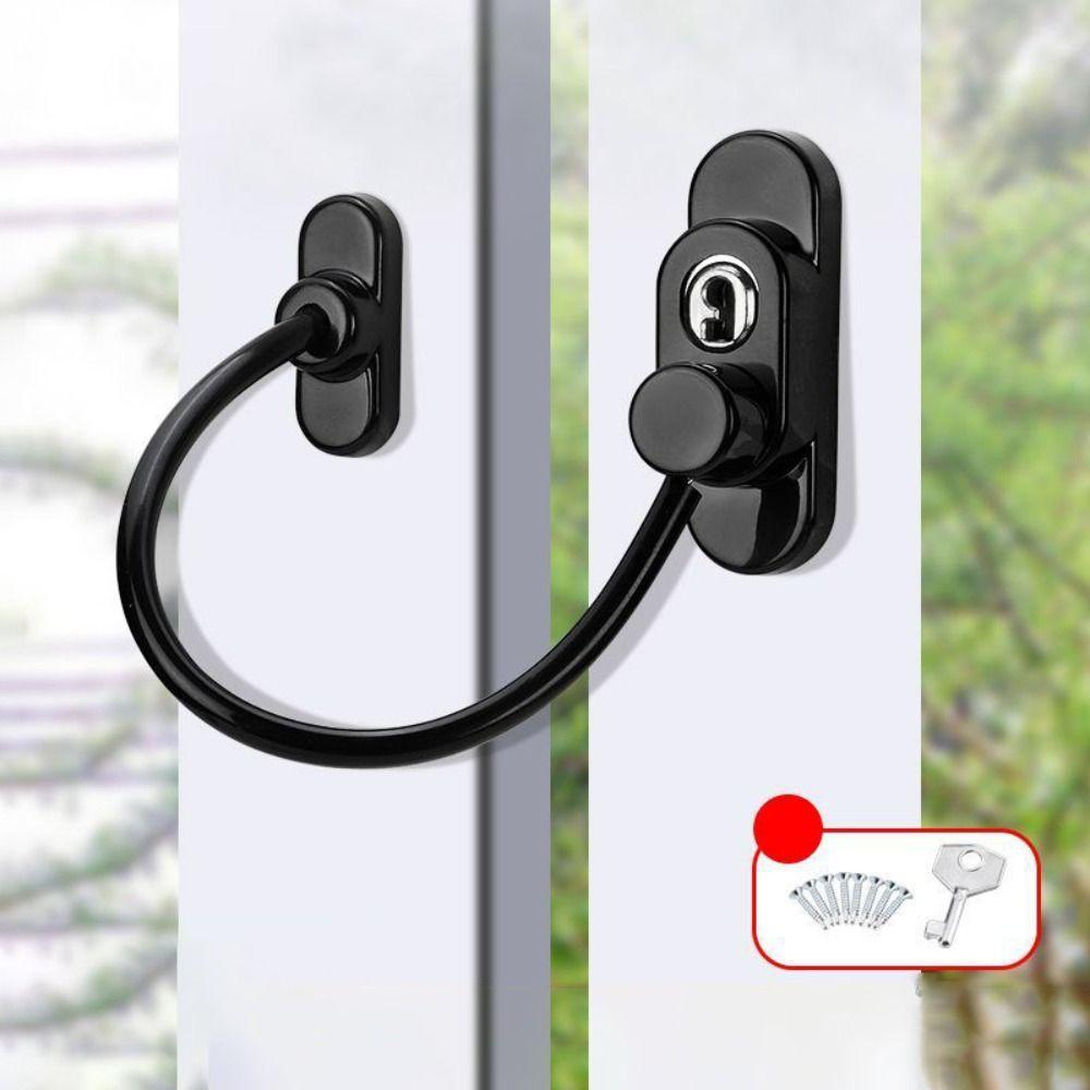2 Pcs/Set Multifunctional Window Sliding Door Locks Child Safety Protection black-thickened
2 Pcs/Set Multifunctional Window Sliding Door Locks Child Safety Protection black-thickened