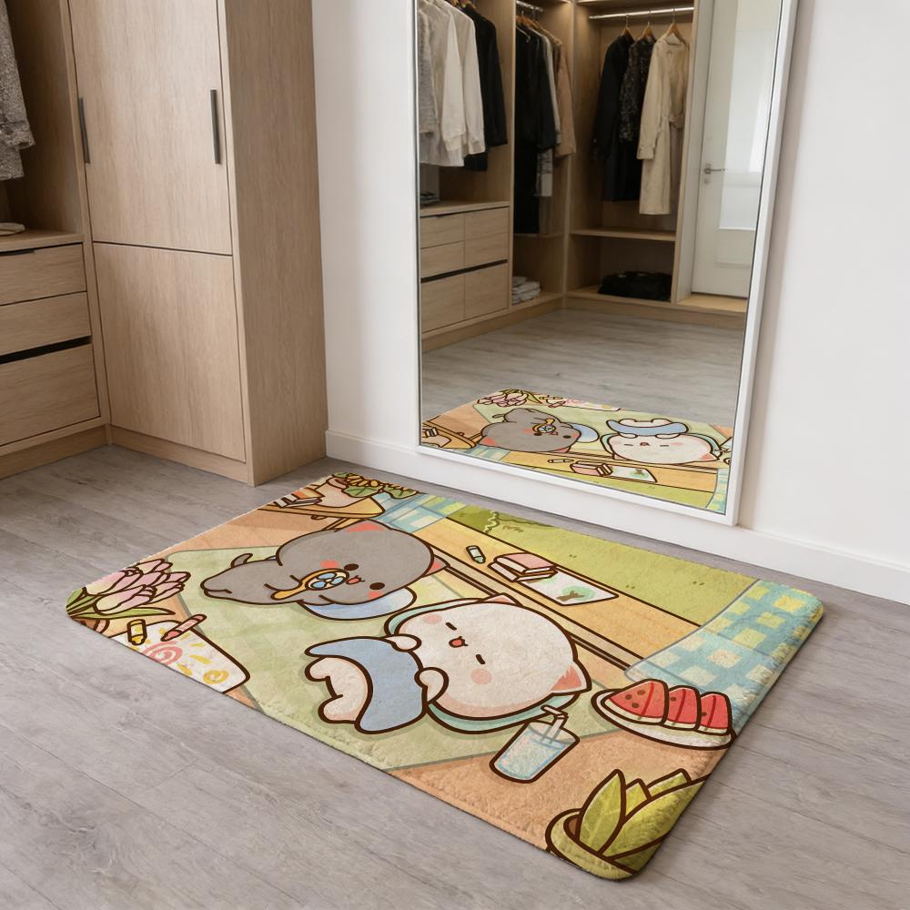 P-Peach and Goma Floor Mat Flannel Door Mat Non-Slip Absorbent Washable Indoor Home Rug 40x60cm
P-Peach and Goma Floor Mat Flannel Door Mat Non-Slip Absorbent Washable Indoor Home Rug 40x60cm