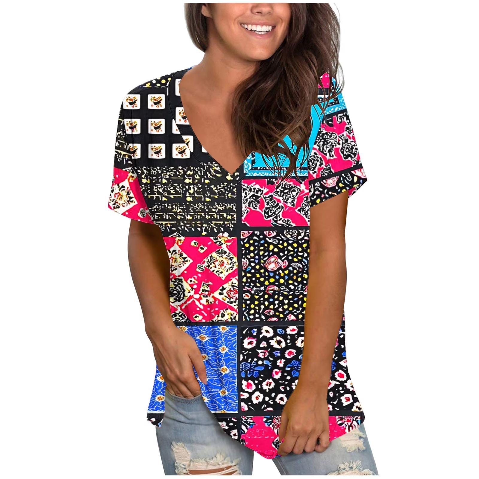 New Fashion African Dashiki 3D Print T-Shirts Women s V-Neck Short Sleeve T Shirt Y2k Harajuku Tees Casual Tops Female Clothing S
New Fashion African Dashiki 3D Print T-Shirts Women s V-Neck Short Sleeve T Shirt Y2k Harajuku Tees Casual Tops Female Clothing S