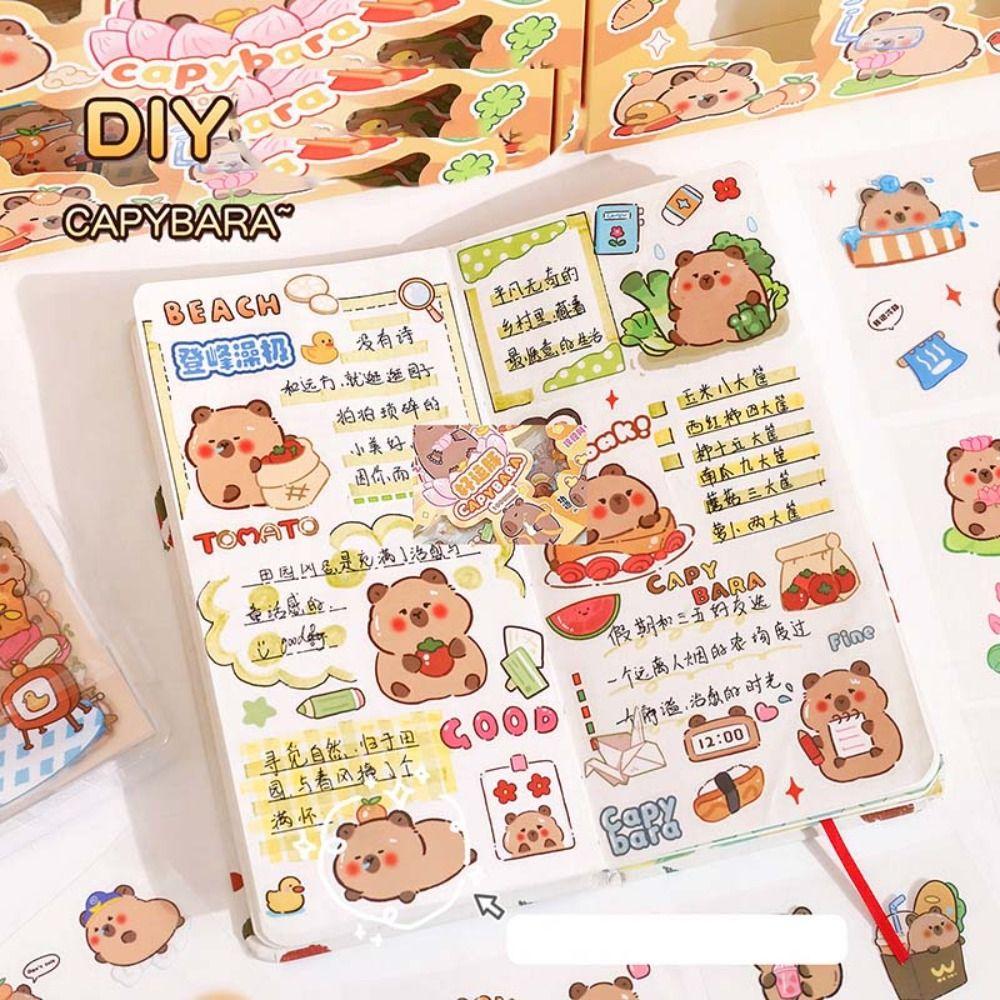 No Repeat DIY Decorative Sticker Food Stationery Sticker Capybara Stickers Children Style 2
No Repeat DIY Decorative Sticker Food Stationery Sticker Capybara Stickers Children Style 2