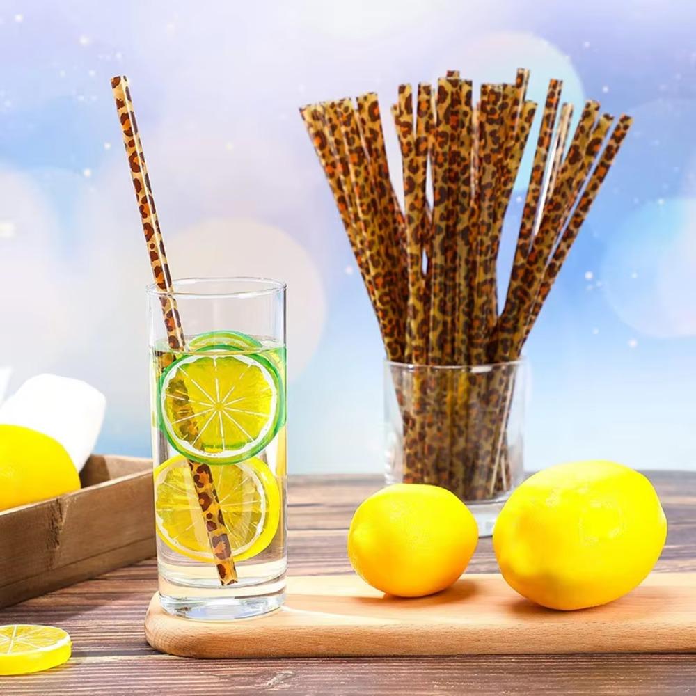 20pcs PP Leopard Plastic Straws Hard Restaurant Straws Personalized Drinking Straw Wedding 20pcs
20pcs PP Leopard Plastic Straws Hard Restaurant Straws Personalized Drinking Straw Wedding 20pcs