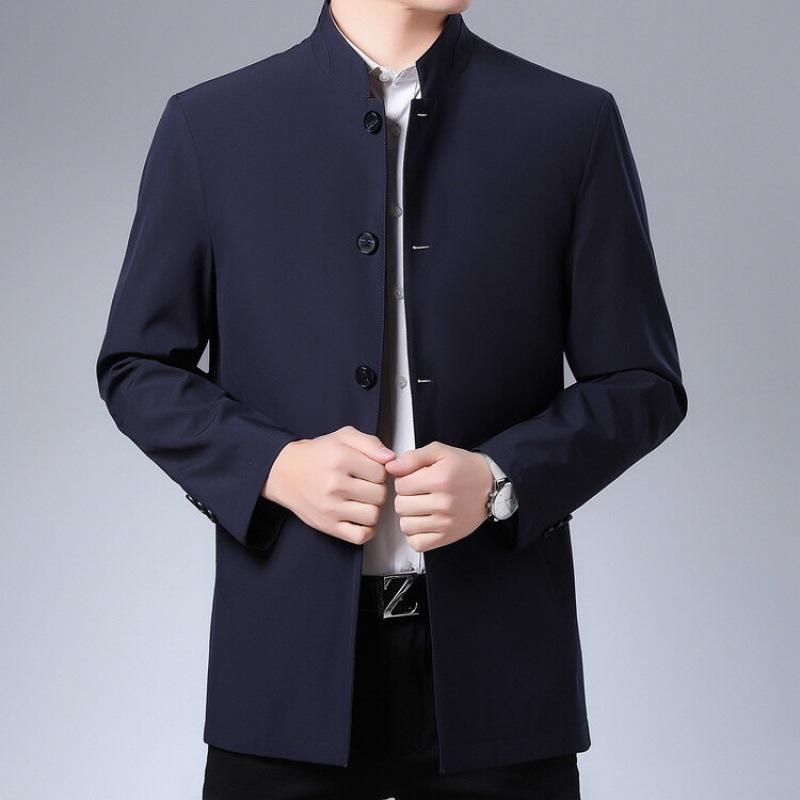 Шелковая куртка шелковицы, мужское пальто, деловое повседневное папиное пальто на весну и осень, тонкий мужской плащ среднего возраста
Шелковая куртка шелковицы, мужское пальто, деловое повседневное папиное пальто на весну и осень, тонкий мужской плащ среднего возраста