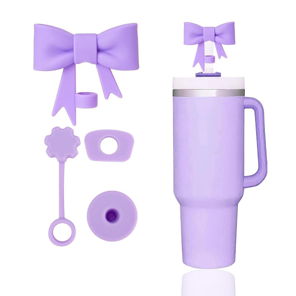 4Pcs Pink Bow Straw Covers Cap Toppers for Stanley Cup Accessories 30&40 oz Tumbler Reusable Silicone Spill Proof Stopper
4Pcs Pink Bow Straw Covers Cap Toppers for Stanley Cup Accessories 30&40 oz Tumbler Reusable Silicone Spill Proof Stopper