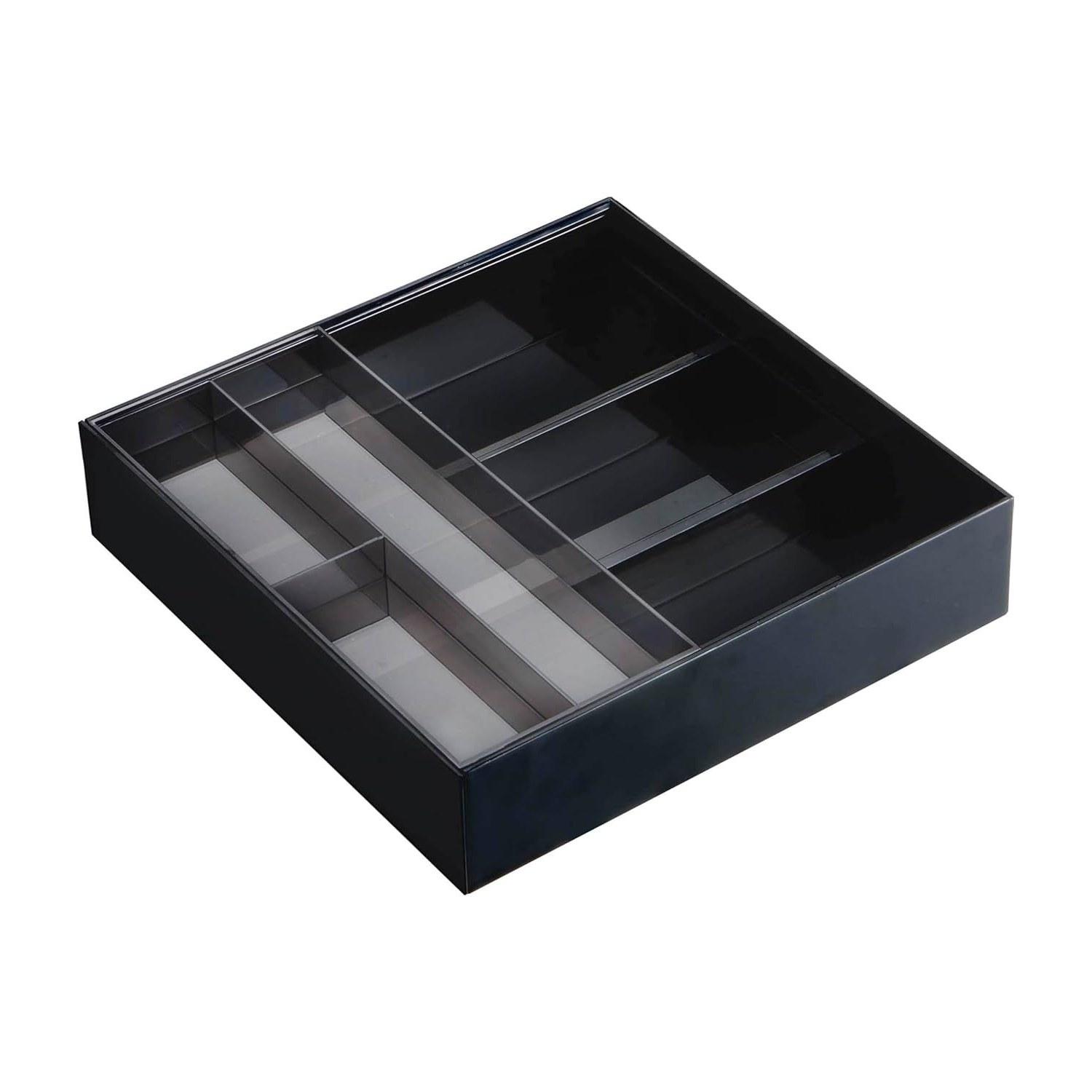 Yamazaki Expandable Slide Cutlery Tray Black Approximately Tower Drawer Storage 3383
Yamazaki Expandable Slide Cutlery Tray Black Approximately Tower Drawer Storage 3383