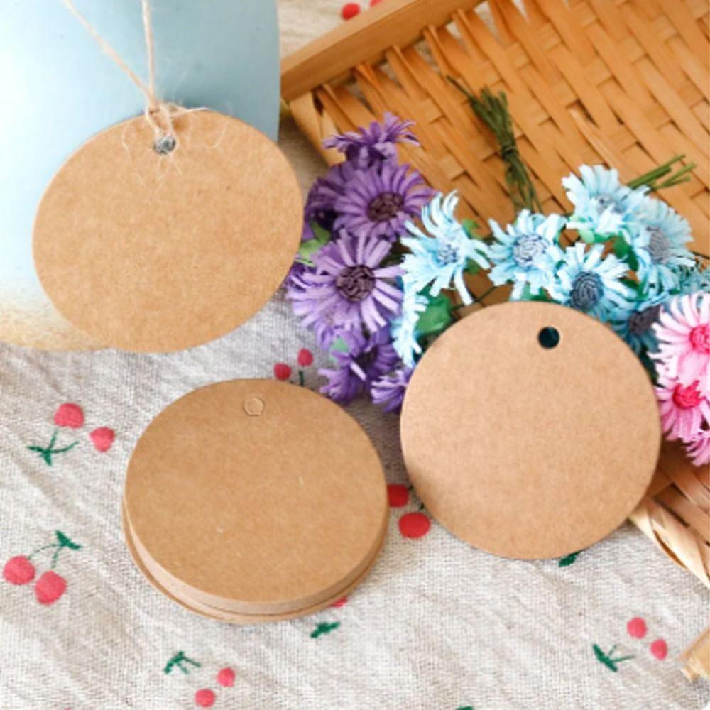100pcs with Rope Kraft Paper Tag Round Message Card Garment Tag
100pcs with Rope Kraft Paper Tag Round Message Card Garment Tag