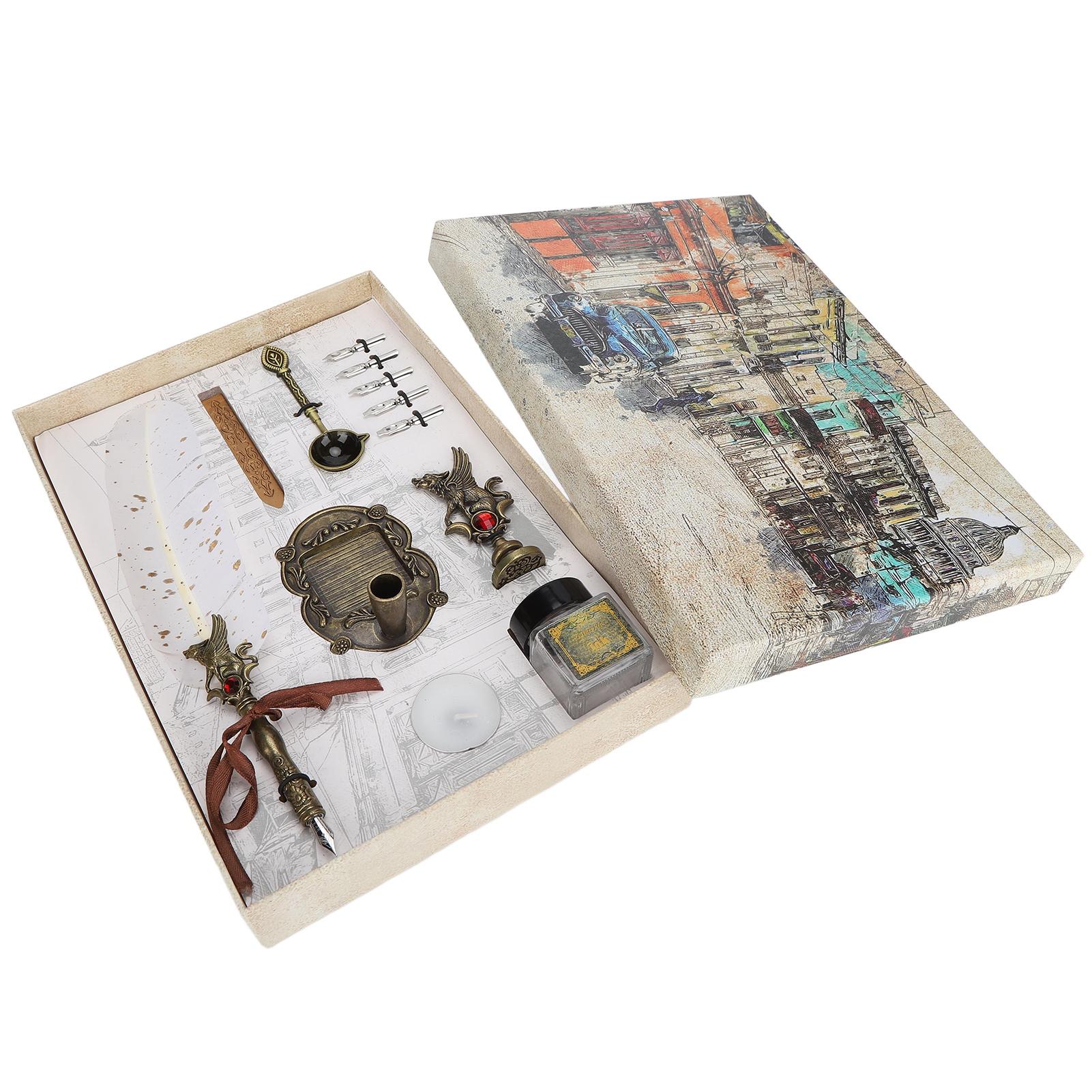 Feather Pen Set Retro Classical Style Dip Water Calligraphy Pen Feather Pen Set Holiday GiftWhite белый
Feather Pen Set Retro Classical Style Dip Water Calligraphy Pen Feather Pen Set Holiday GiftWhite белый