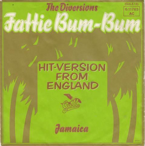 7inch Record DIVERSIONS Fattie BumBum GULS18 Gull 1975 Germany Reggae Ska Dub Used
7inch Record DIVERSIONS Fattie BumBum GULS18 Gull 1975 Germany Reggae Ska Dub Used