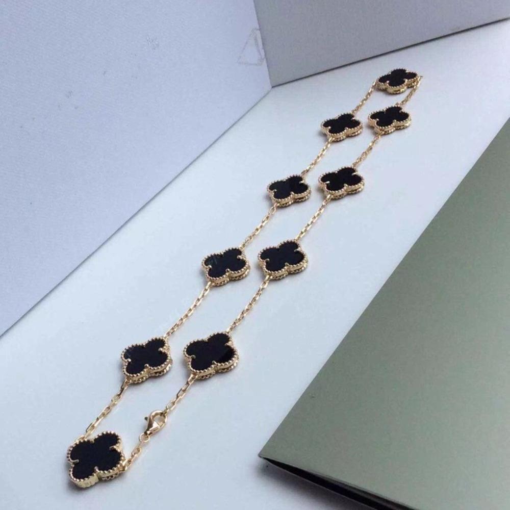 Ten Flowers Necklace Female Agate Mother-of-pearl Four-leaf Clover Fashion Versatile Collarbone Chain Gift for Girlfriends 925 sterling silver білий
Ten Flowers Necklace Female Agate Mother-of-pearl Four-leaf Clover Fashion Versatile Collarbone Chain Gift for Girlfriends 925 sterling silver білий