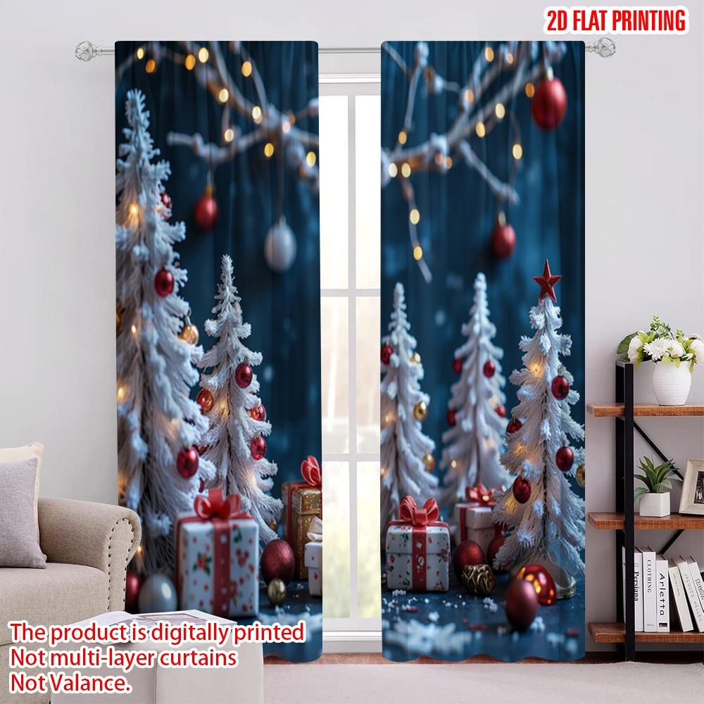 Set Of 2 Flat Printing Merry Christmas Popular Drapes Winter Wonderland Versatile Durable Polyester Without Electricity Holiday Curtain W100*H70(CM)-Rod Pocket&1PCS
Set Of 2 Flat Printing Merry Christmas Popular Drapes Winter Wonderland Versatile Durable Polyester Without Electricity Holiday Curtain W100*H70(CM)-Rod Pocket&1PCS