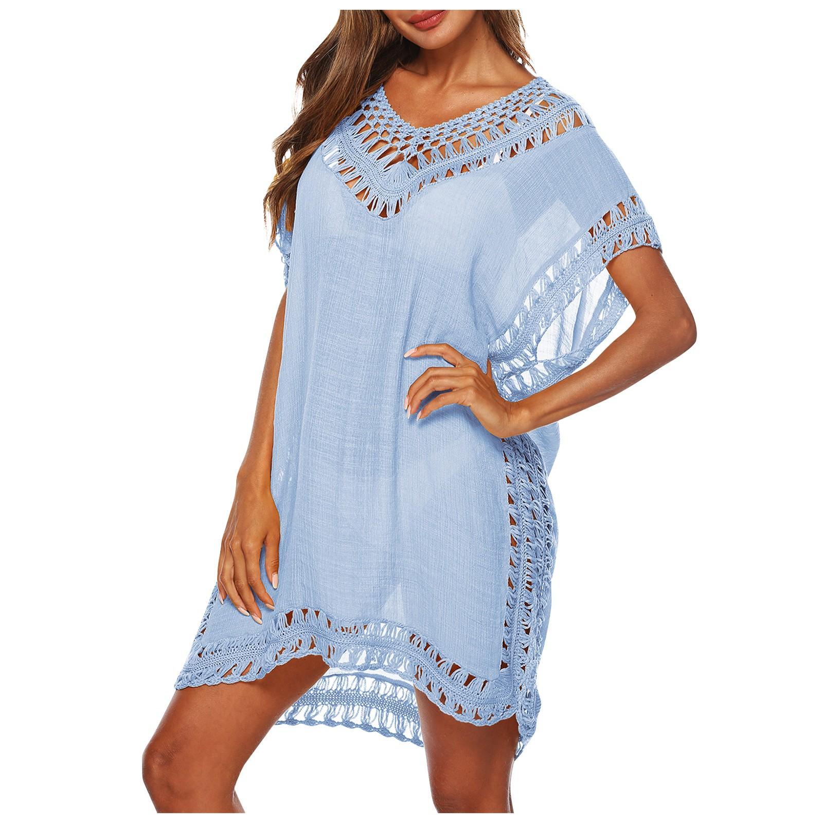 Женский купальный костюм, купальник-бикини, купальный костюм, вязаный крючком халат, пляжная накидка One Size небесно-голубой
Женский купальный костюм, купальник-бикини, купальный костюм, вязаный крючком халат, пляжная накидка One Size небесно-голубой