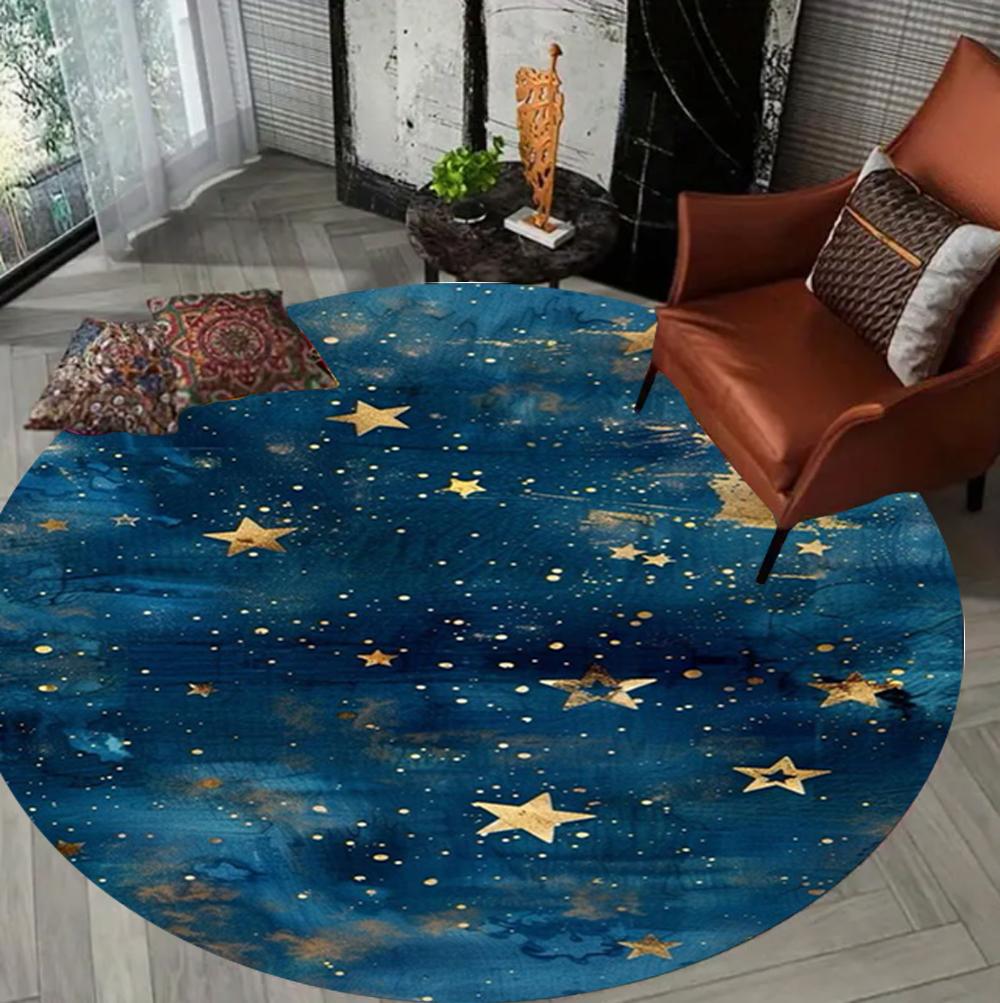 Dreamy Starry Sky Pattern Round Carpet Mat Rug Soft Non Slip Floor Mat for Living Room Bedroom Home Decoration Rugs for Bedroom 40x40cm
Dreamy Starry Sky Pattern Round Carpet Mat Rug Soft Non Slip Floor Mat for Living Room Bedroom Home Decoration Rugs for Bedroom 40x40cm