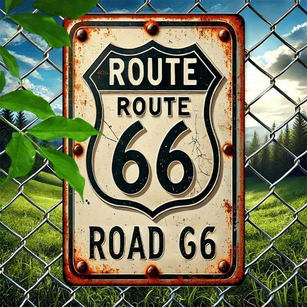 Vintage Tin Sign 66 Route Metal Wall Art 8x12 Inch Retro Pub Garage Decor Nostalgic Road Trip Gift різнокольоровий
Vintage Tin Sign 66 Route Metal Wall Art 8x12 Inch Retro Pub Garage Decor Nostalgic Road Trip Gift різнокольоровий