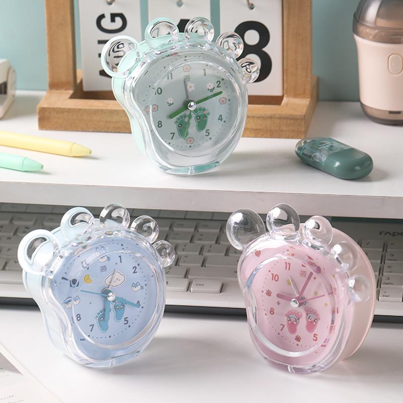 Cartoon foot small alarm clock silently walking seconds digital hand with lights wake up clock student alarm clock 11*11*4.5cm
Cartoon foot small alarm clock silently walking seconds digital hand with lights wake up clock student alarm clock 11*11*4.5cm