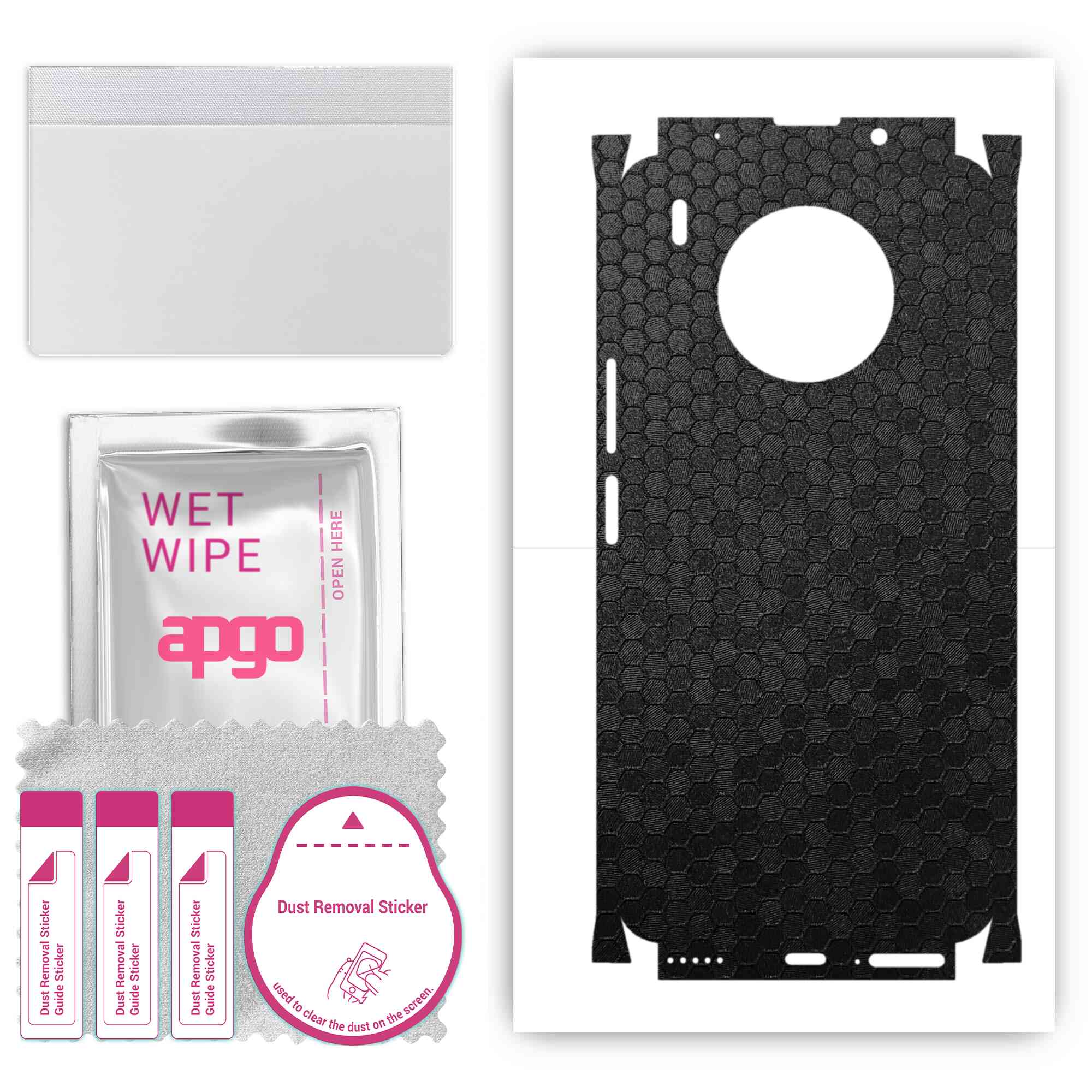 apgo Protective Skin Sticker for the back+sides compatible with Honor 50 LITE, Full Wrap Film, Foil, Vinyl - Pattern Black Honeycomb
apgo Protective Skin Sticker for the back+sides compatible with Honor 50 LITE, Full Wrap Film, Foil, Vinyl - Pattern Black Honeycomb