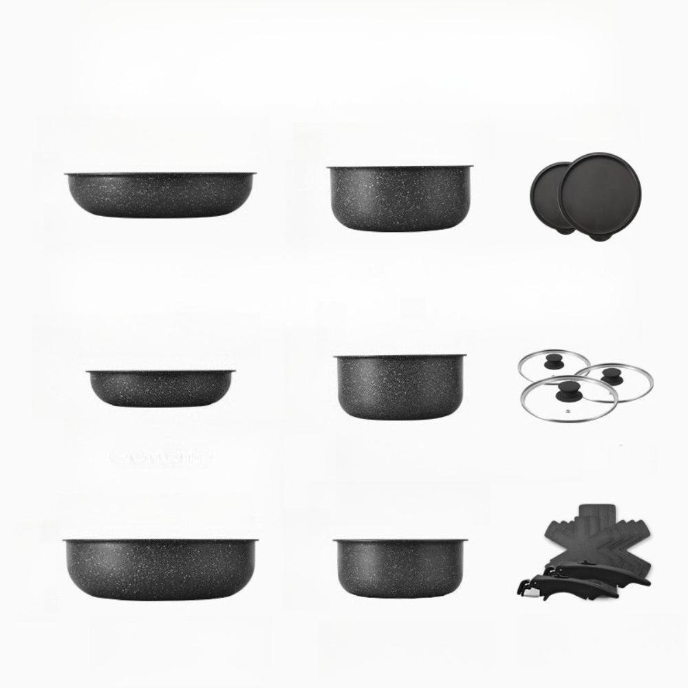 Detachable Household Frying Pan Cookware Set Compatible with Induction Cookers and Gas Stoves Nonstick Flat Bottomed Wok
Detachable Household Frying Pan Cookware Set Compatible with Induction Cookers and Gas Stoves Nonstick Flat Bottomed Wok