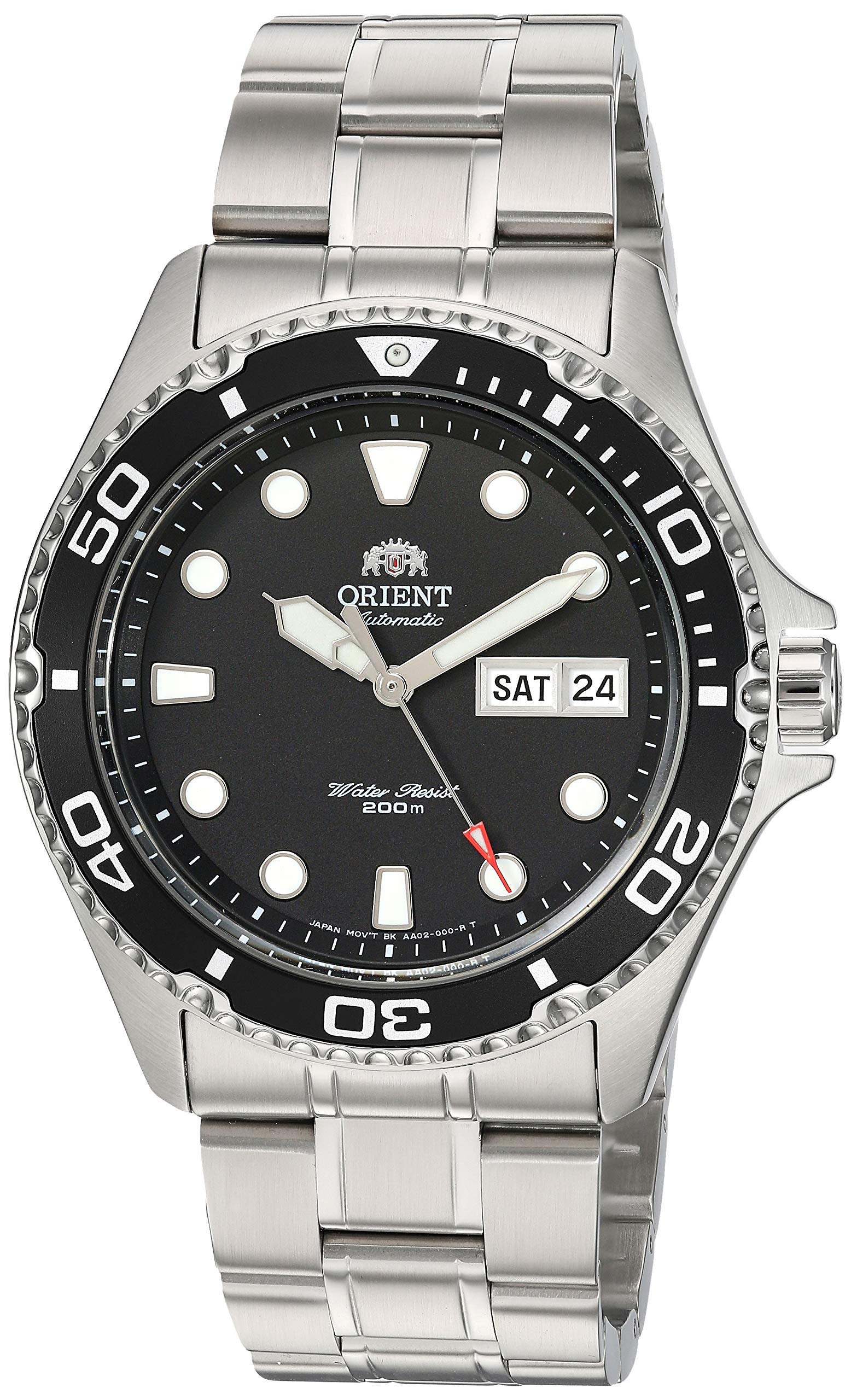 Orient Stainless Steel Japanese Winding 200m Diver Style Men s Automatic/Manual Watch, Black, Diver.
Orient Stainless Steel Japanese Winding 200m Diver Style Men s Automatic/Manual Watch, Black, Diver.