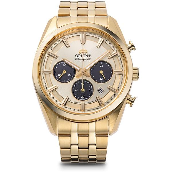 Orient Чоловічий TRN-TX0301G (Сучасний чоловічий металевий хронограф на сонячних батареях) Круглий годинник золото
Orient Чоловічий TRN-TX0301G (Сучасний чоловічий металевий хронограф на сонячних батареях) Круглий годинник золото