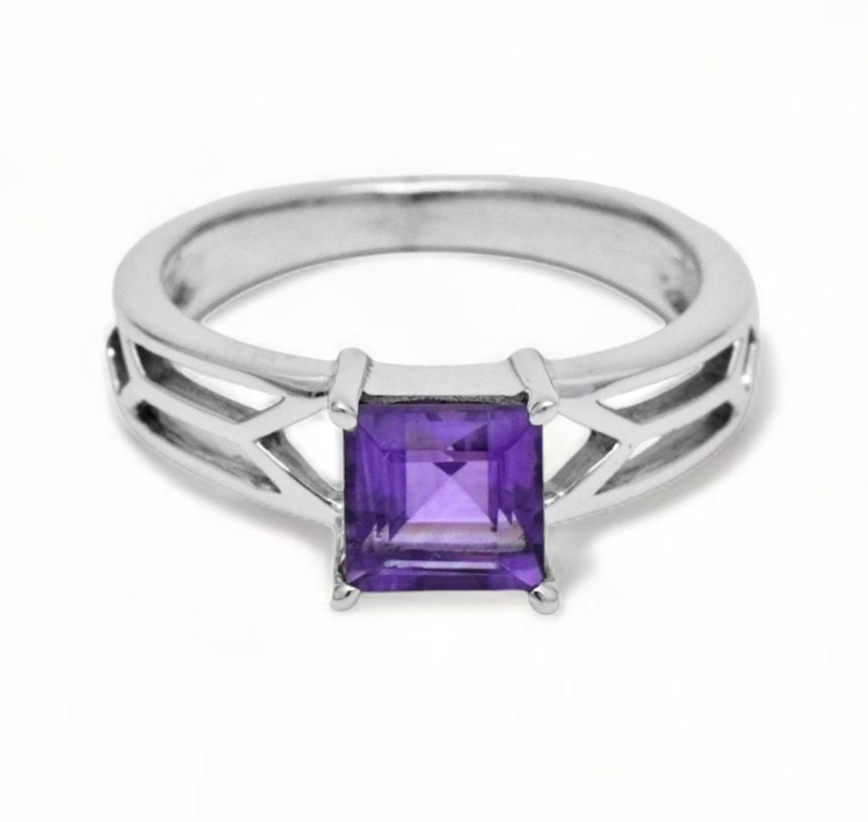 Кільце зі стерлінгового срібла 925 проби з аметистом – Натуральний фіолетовий дорогоцінний камінь принцеси, елегантне кільце для жінок US 12.5 фіолетовий
Кільце зі стерлінгового срібла 925 проби з аметистом – Натуральний фіолетовий дорогоцінний камінь принцеси, елегантне кільце для жінок US 12.5 фіолетовий