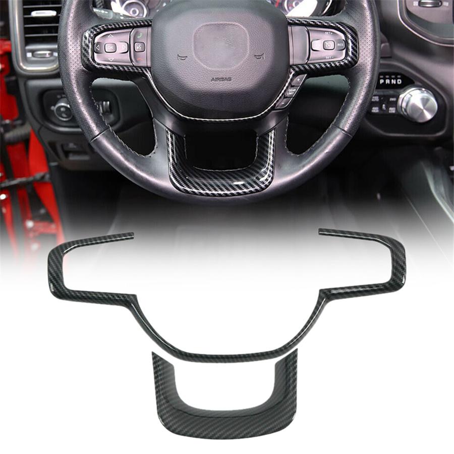 Interior Steering Wheel Frame Cover Trim For Dodge Ram 1500 2018-2022 Carbon Fiber Look
Interior Steering Wheel Frame Cover Trim For Dodge Ram 1500 2018-2022 Carbon Fiber Look