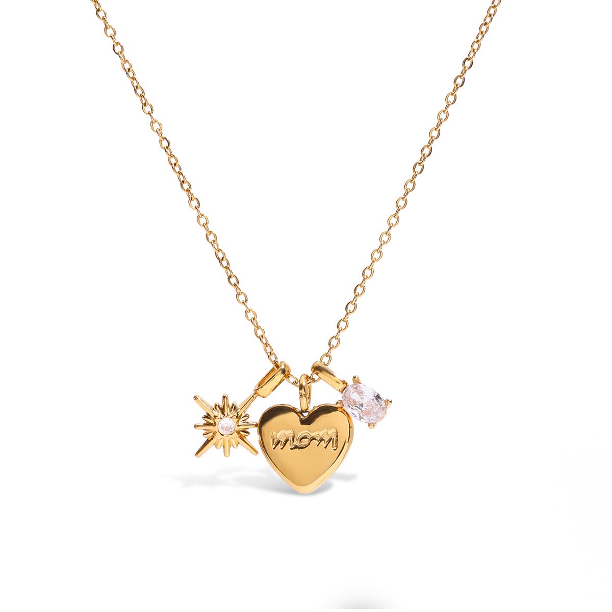 Yori Delicate Shiny Cubic Zirconia Mom Heart Pendant Necklace 18K Gold Color Plated Versatile Daily Jewelry Mother s Gift
Yori Delicate Shiny Cubic Zirconia Mom Heart Pendant Necklace 18K Gold Color Plated Versatile Daily Jewelry Mother s Gift