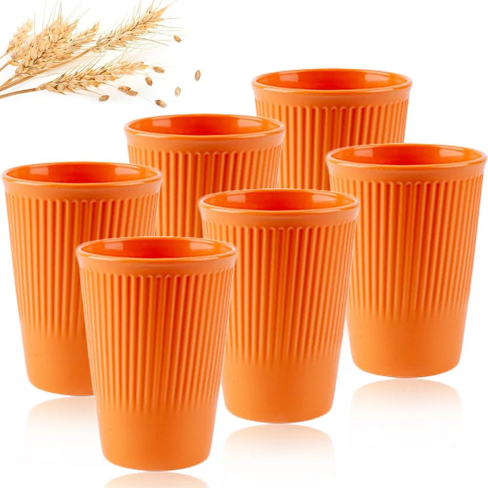 6Pcs Green Washable Wheat Straw Cups Durable Reusable Cups for Water Milk Tea Coffee - Eco-Friendly BPA-Free Dishwasher Safe 6Pcs помаранчевий
6Pcs Green Washable Wheat Straw Cups Durable Reusable Cups for Water Milk Tea Coffee - Eco-Friendly BPA-Free Dishwasher Safe 6Pcs помаранчевий