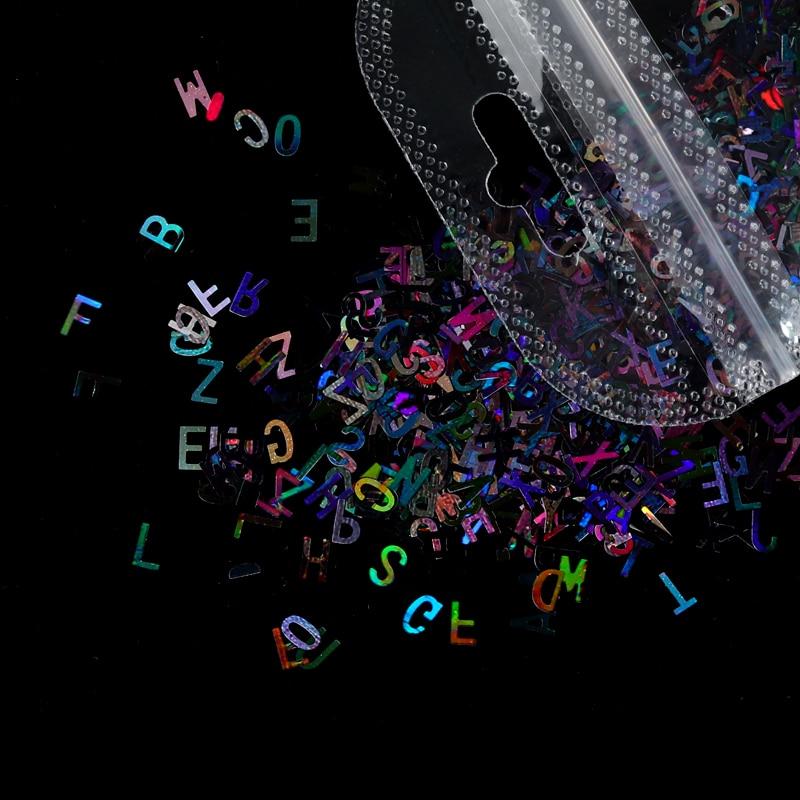 2 г/пакет, голографические блестки для ногтей, лазерные, серебристые, в форме букв, чешуйки, 3D, красочные украшения для дизайна ногтей, аксессуары
2 г/пакет, голографические блестки для ногтей, лазерные, серебристые, в форме букв, чешуйки, 3D, красочные украшения для дизайна ногтей, аксессуары