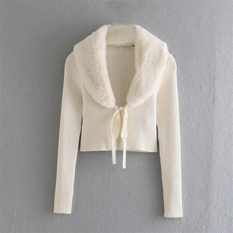 TRAF Женщины 2021 Мода Сплошной цвет Slim Crop Knit Кардиган Свитер ВинтажНый галстук с длинным рукавом Искусственный мех Верхняя одежда Уличная одежда
TRAF Женщины 2021 Мода Сплошной цвет Slim Crop Knit Кардиган Свитер ВинтажНый галстук с длинным рукавом Искусственный мех Верхняя одежда Уличная одежда