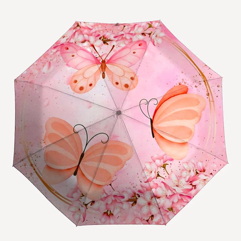 1pc Butterfly Pink Automatic Folding Umbrella - Portable Collapsible 8-Rib Umbrella for All Seasons yy251119207
1pc Butterfly Pink Automatic Folding Umbrella - Portable Collapsible 8-Rib Umbrella for All Seasons yy251119207