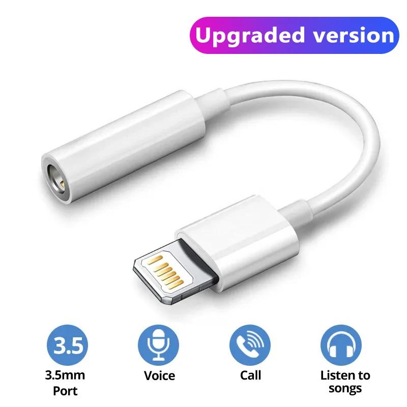 Headphone Adaptador For 14 13 12 11 Pro Aux Audio Splitter Lighting To 3.5mm Adapter Earphone Jack Cable
Headphone Adaptador For 14 13 12 11 Pro Aux Audio Splitter Lighting To 3.5mm Adapter Earphone Jack Cable