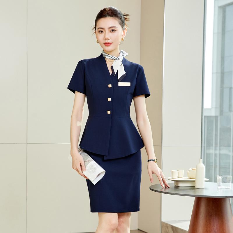 Elegant Women s Summer Workwear Suit - Short Sleeve Uniform for Hotel Front Desk or Jewelry Store XXXXL
Elegant Women s Summer Workwear Suit - Short Sleeve Uniform for Hotel Front Desk or Jewelry Store XXXXL