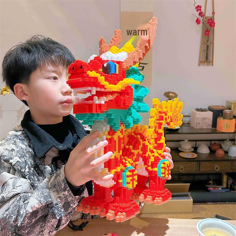 2024 Year of the Dragon - High Difficulty Chinese Dragon Building Block Puzzle and Educational Toy
2024 Year of the Dragon - High Difficulty Chinese Dragon Building Block Puzzle and Educational Toy
