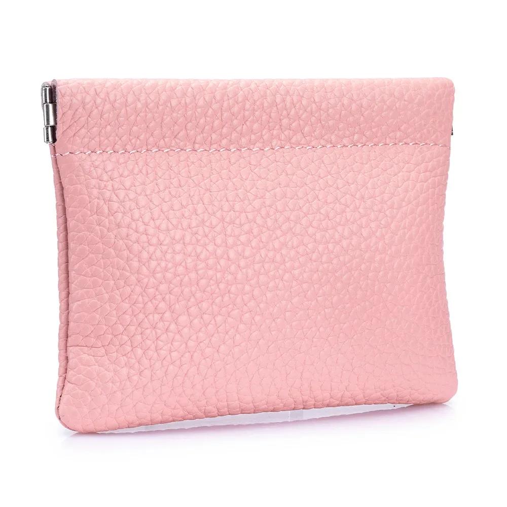 Mini Coin Purse Genuine Leather Small Coin Wallet Pebble Pattern Leather Squeeze Coin Purse Pouch Change Holder for Men & Women рожевий
Mini Coin Purse Genuine Leather Small Coin Wallet Pebble Pattern Leather Squeeze Coin Purse Pouch Change Holder for Men & Women рожевий