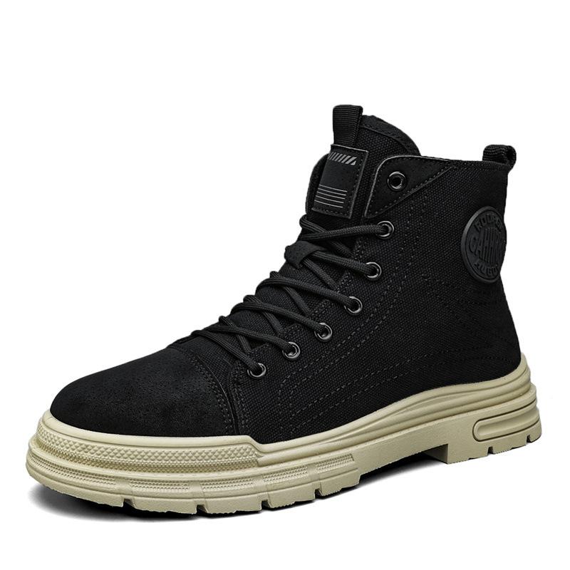 High-top casual denim canvas shoes, lace-up men s Martin boots, autumn and winter cloth-faced thick-soled tooling shoes 399-10 39
High-top casual denim canvas shoes, lace-up men s Martin boots, autumn and winter cloth-faced thick-soled tooling shoes 399-10 39