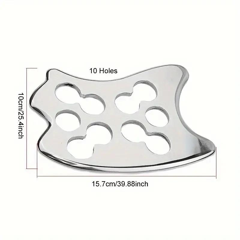 10 Hole Handheld Stainless Steel Myofascial Release Tool Efficient Gua Sha Massager For Whole Body Acupoints Back And Leg Relief
10 Hole Handheld Stainless Steel Myofascial Release Tool Efficient Gua Sha Massager For Whole Body Acupoints Back And Leg Relief