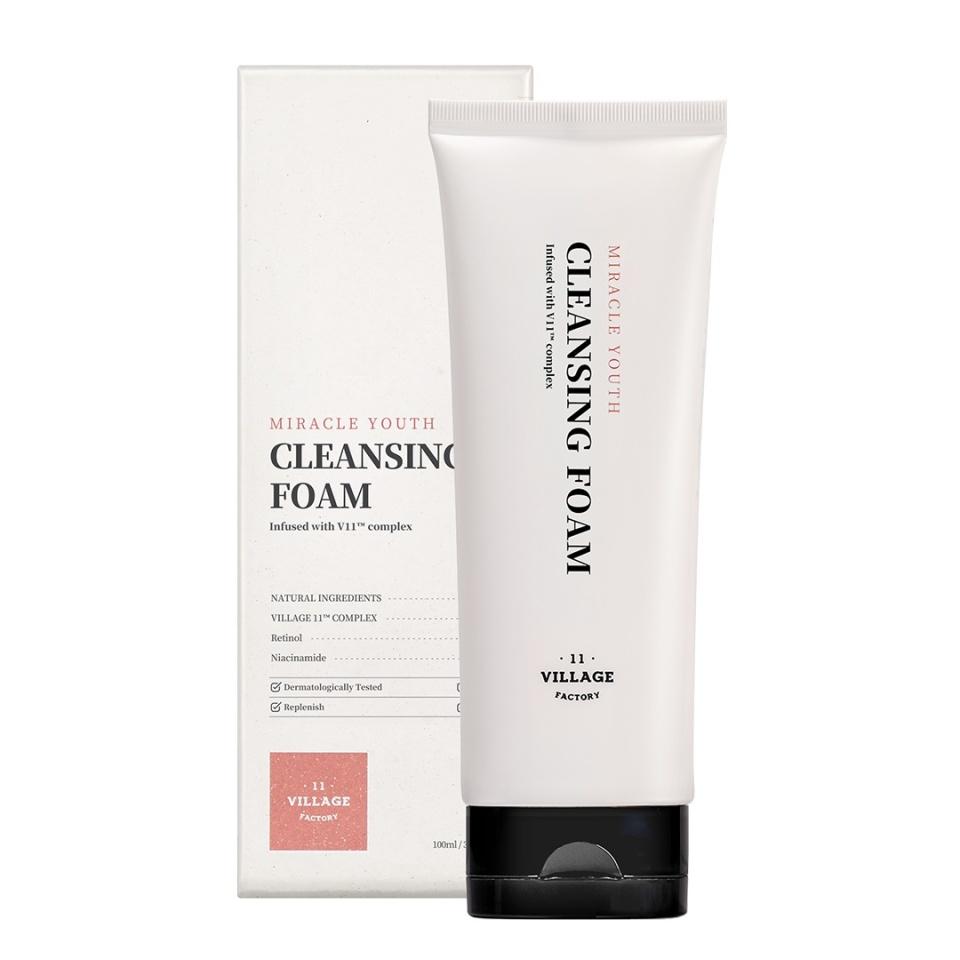 Антивозрастная пенка для умывания с ретинолом и ниацинамидом VILLAGE 11 FACTORY MIRACLE YOUTH CLEANSING FOAM 100 мл
Антивозрастная пенка для умывания с ретинолом и ниацинамидом VILLAGE 11 FACTORY MIRACLE YOUTH CLEANSING FOAM 100 мл