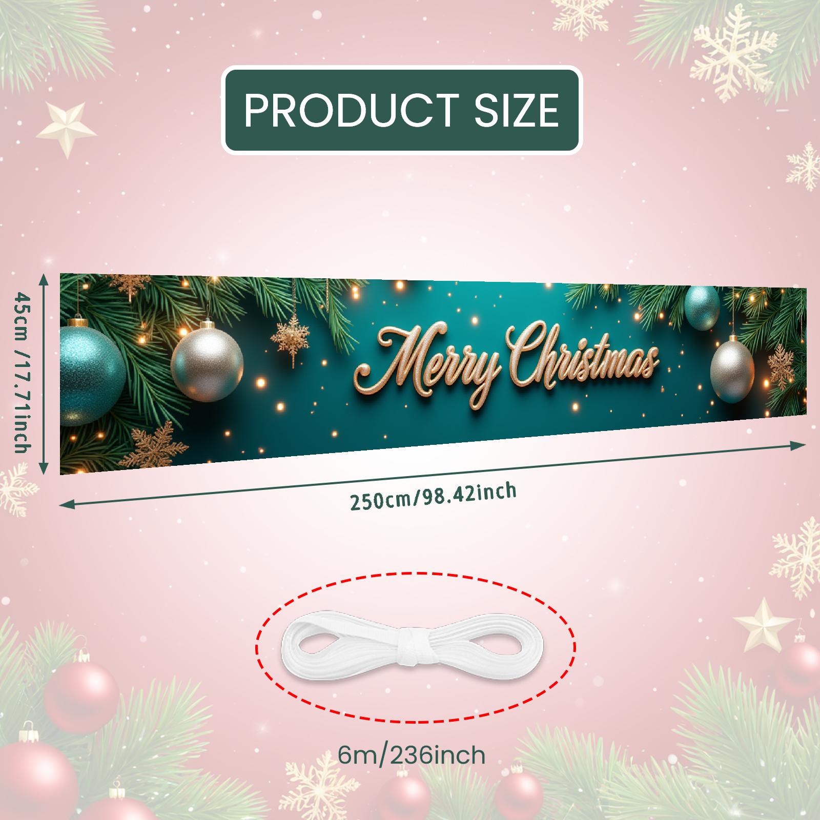 Party Banner Ornament Balls Merry Christmas Banner Event Decoration Bright Colors Christmas Decoration For Winter Festival Party
Party Banner Ornament Balls Merry Christmas Banner Event Decoration Bright Colors Christmas Decoration For Winter Festival Party