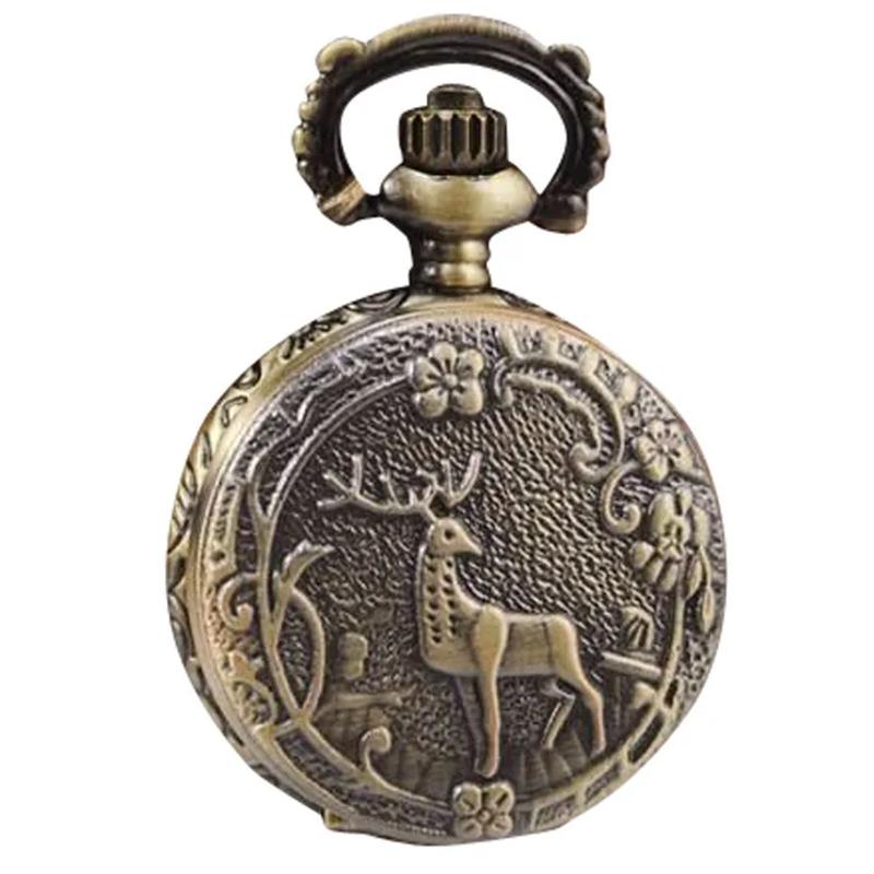 Bronze Delicate Deer Clamshell Pocket Watch Necklace Small Pocket Watch Gift Pocket Cheap Children s Toys бронзовий
Bronze Delicate Deer Clamshell Pocket Watch Necklace Small Pocket Watch Gift Pocket Cheap Children s Toys бронзовий