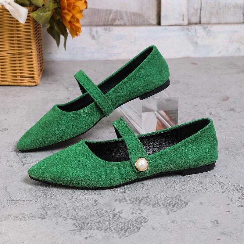 Soft Sole Pointed Toe Suede Pearl Buckle Low Top Single Shoes Women s Shallow Mouth Anti-Slip Wear-Resistant Flats 35 зелёный
Soft Sole Pointed Toe Suede Pearl Buckle Low Top Single Shoes Women s Shallow Mouth Anti-Slip Wear-Resistant Flats 35 зелёный
